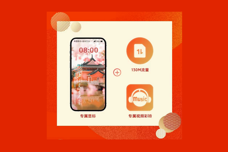 百卅交大专属移动彩铃、显标、流量,免费领